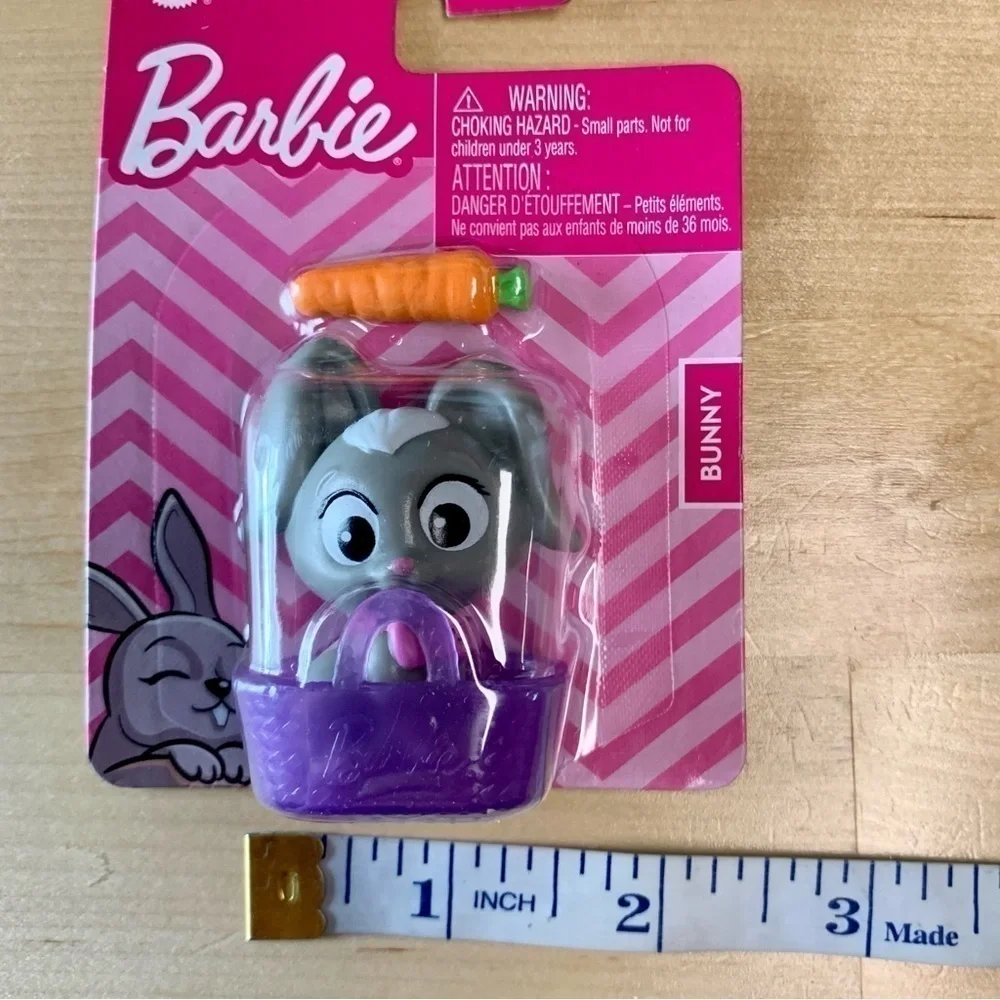 BARBIE Pet Animal Accessories with Tote Set of 3 Puppy Bunny Rabbit Kitt…